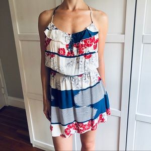 Mini racer-back dress